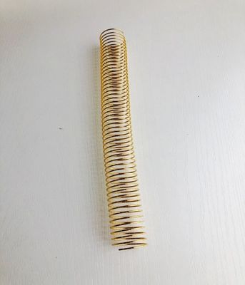 Electroplated Gold 1-1/2" Metal Steel Single Loop Spiral Coil