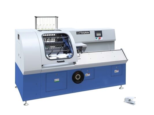 SX-460E 12 เข็มและ 19 มม ระยะเข็ม โปรแกรมควบคุม เครื่องเย็บผูกครึ่งอัตโนมัติ เครื่องผูกหนังสือมือ