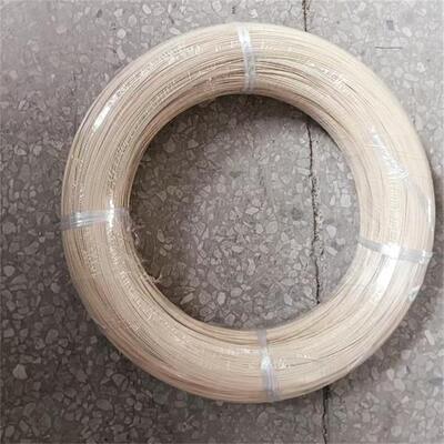 ลวดสลิง PET ไนลอนเคลือบ 0.8 มม. 0.9 มม. สีเบจ ลวดสลิงสแตนเลส ลวดสลิงเหล็กเคลือบไนลอน